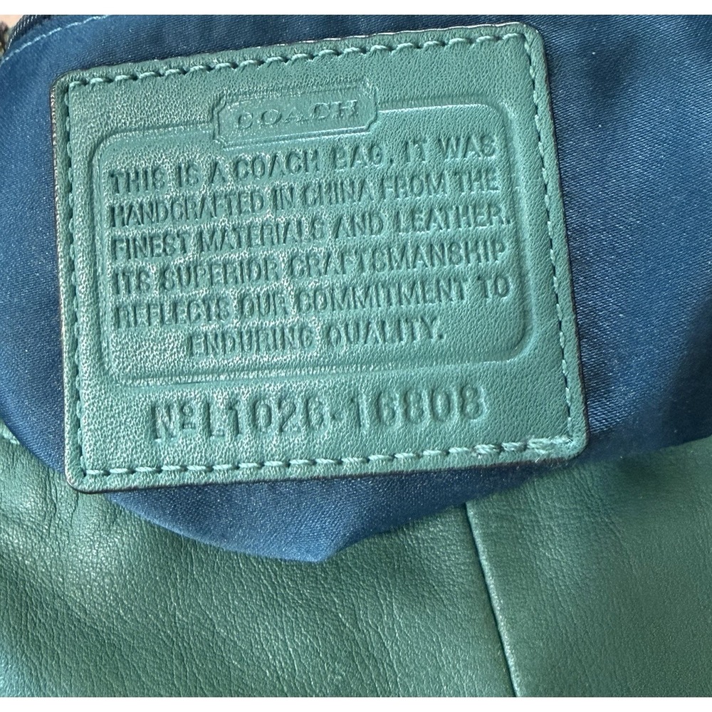Coach Kristin Crossbody or Shoulder Hobo bag in Aegean teal color Style 16808 - Picture 9 of 14